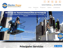 Tablet Screenshot of electroregsa.com